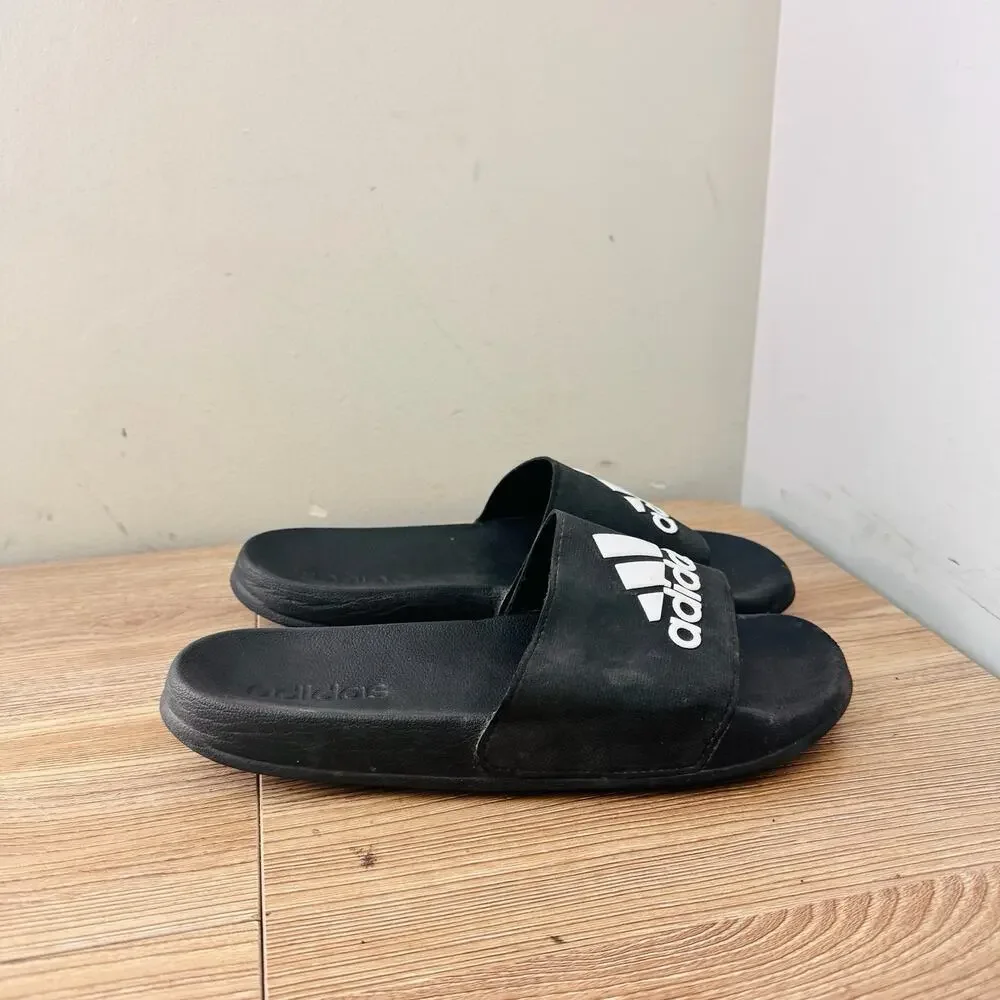 Adidas Adilette Shower Slides Black Men’s Size 6